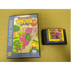 Barney Hide and Seek Sega Genesis Cartridge and Case Barney Hide and Seek Sega Genesis Cartridge and Case
