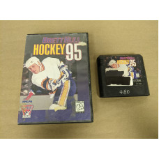 Brett Hull Hockey 95 Sega Genesis Cartridge and Case Brett Hull Hockey 95 Sega Genesis Cartridge and Case