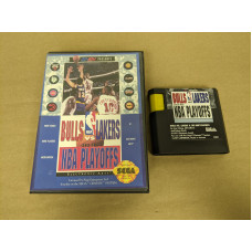 Bulls vs Lakers and the NBA Playoffs Sega Genesis Cartridge and Case Bulls vs Lakers and the NBA Playoffs Sega Genesis Cartridge and Case
