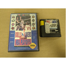 Bulls vs Lakers and the NBA Playoffs Sega Genesis Cartridge and Case Bulls vs Lakers and the NBA Playoffs Sega Genesis Cartridge and Case