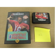 Joe Montana II Sports Talk Football Sega Genesis Cartridge and Case Joe Montana II Sports Talk Football Sega Genesis Cartridge and Case