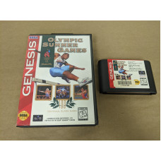 Olympic Summer Games Atlanta 96 Sega Genesis Cartridge and Case Olympic Summer Games Atlanta 96 Sega Genesis Cartridge and Case