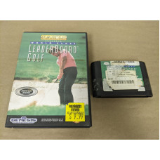 World Class Leader Board Golf Sega Genesis Cartridge and Case