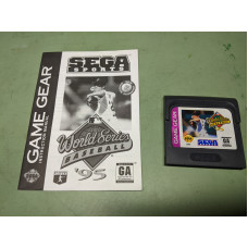 World Series Baseball 95 Sega Game Gear Disk and Manual