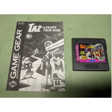 Taz in Escape from Mars Sega Game Gear Disk and Manual