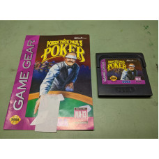 Poker Face Paul's Poker Sega Game Gear Disk and Manual