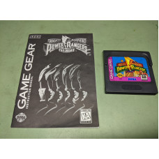 Mighty Morphin Power Rangers Sega Game Gear Disk and Manual