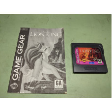 The Lion King Sega Game Gear Disk and Manual