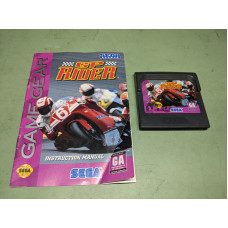 GP Rider Sega Game Gear Disk and Manual
