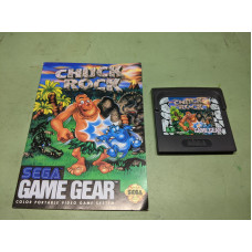 Chuck Rock Sega Game Gear Disk and Manual