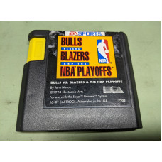 Bulls Vs Blazers and the NBA Playoffs Sega Genesis Cartridge Only