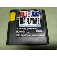 Bulls vs Lakers and the NBA Playoffs Sega Genesis Cartridge Only