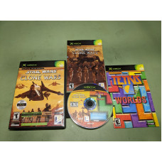 Clone Wars Tetris Worlds Combo Pack Microsoft XBox Complete in Box