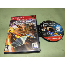 Star Wars Starfighter [Greatest Hits] Sony PlayStation 2 Disk and Case