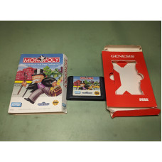 Monopoly [Cardboard Box] Sega Genesis Cartridge and Case