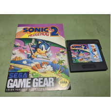 Sonic the Hedgehog 2 Sega Game Gear Disk and Manual