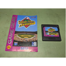World Series Baseball Sega Game Gear Disk and Manual