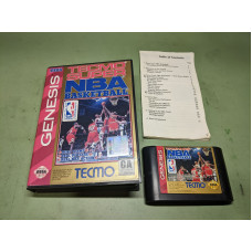 Tecmo Super NBA Basketball Sega Genesis Complete in Box