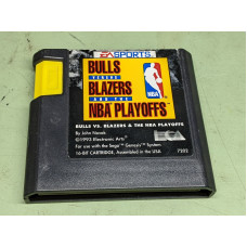 Bulls Vs Blazers and the NBA Playoffs Sega Genesis Cartridge Only