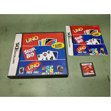 Uno & SkipBo & Free Fall Nintendo DS Complete in Box