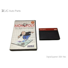 Monopoly Sega Master System Cartridge and Case Monopoly Sega Master System Cartridge and Case