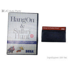 Hang-On and Safari Hunt Sega Master System Cartridge and Case
