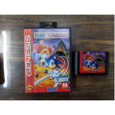 Sonic Spinball Sega Genesis Cartridge and Case
